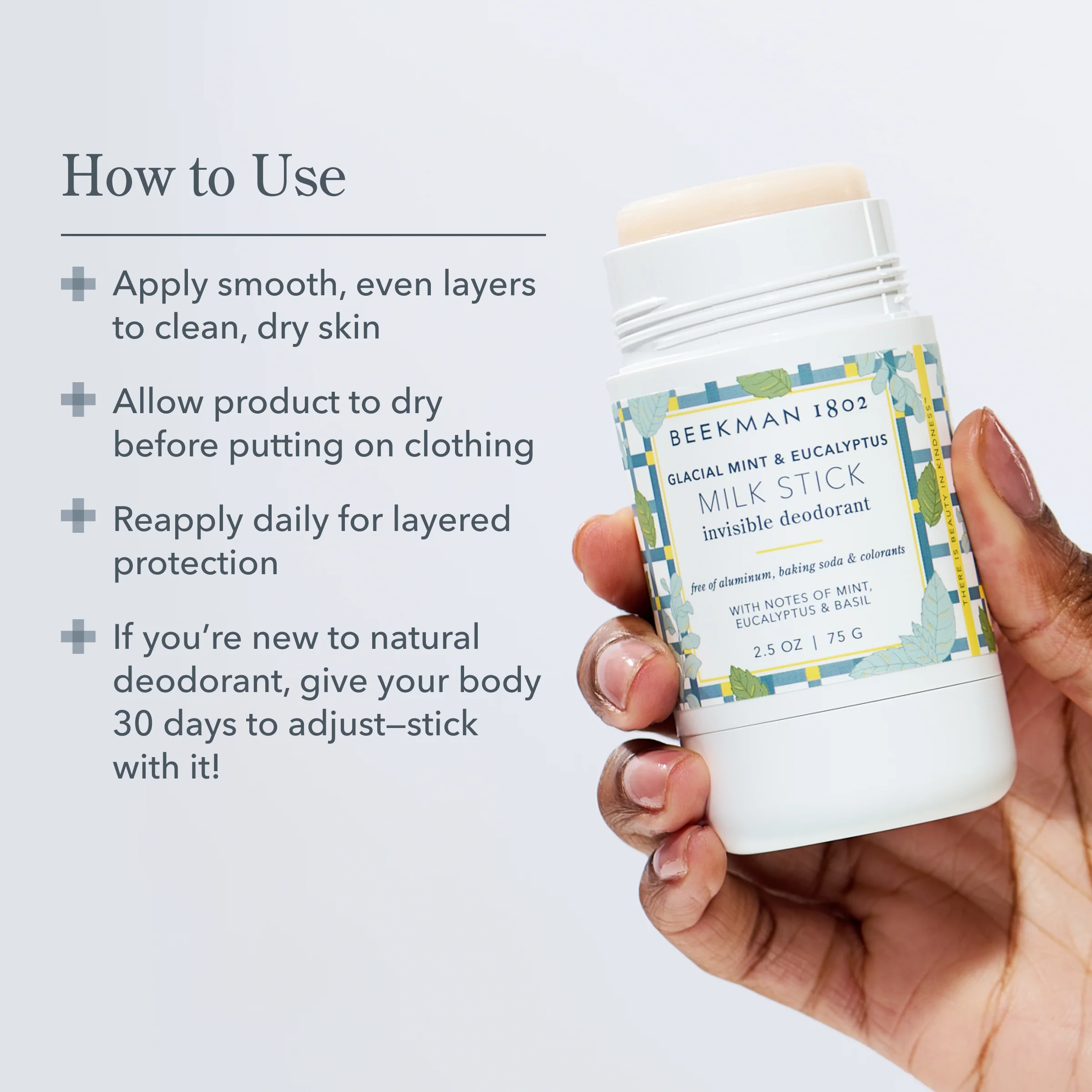 Glacial Mint & Eucalyptus Milk Stick All-Day Odor Protection Invisible Deodorant Duo - Image 5