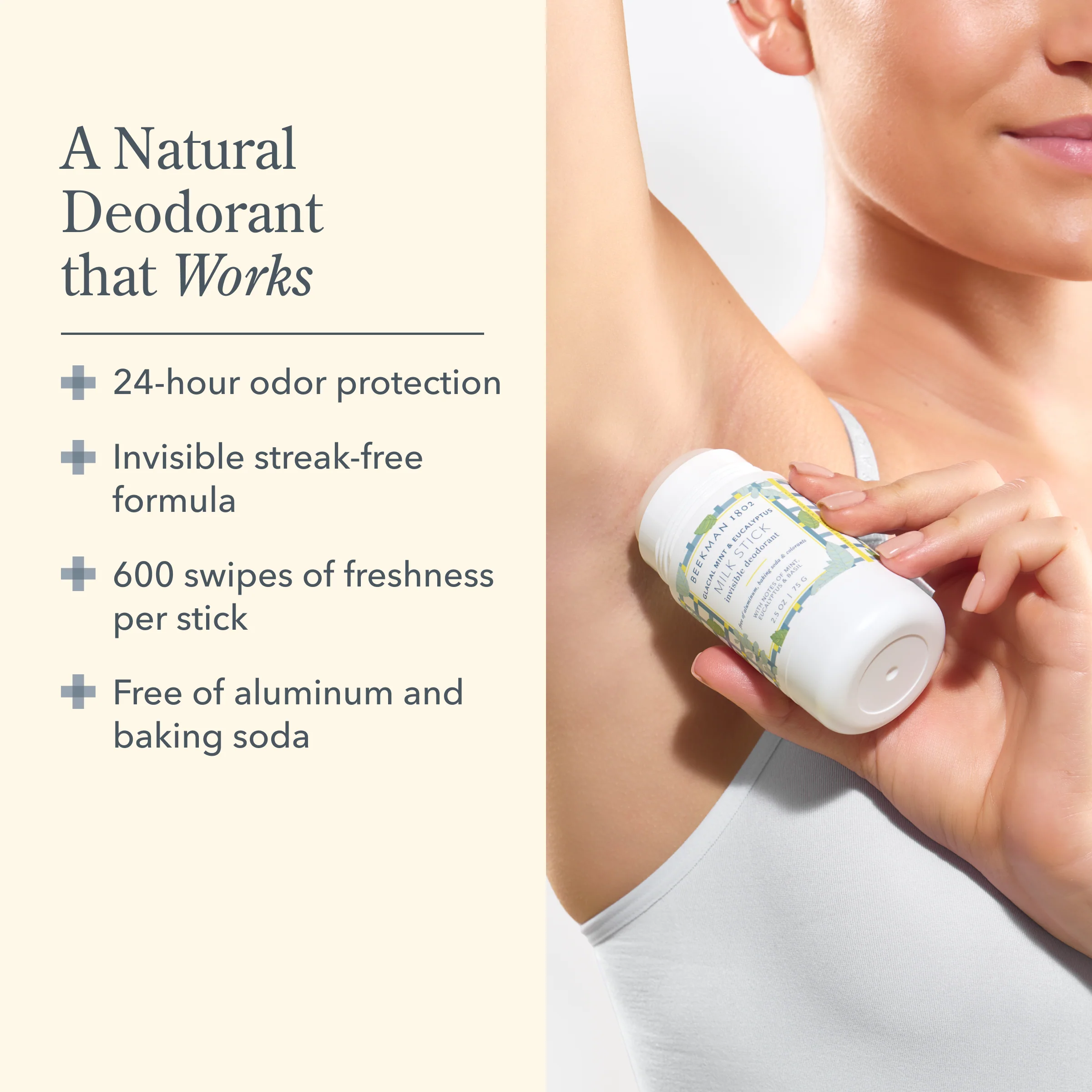 Glacial Mint & Eucalyptus Milk Stick All-Day Odor Protection Invisible Deodorant Duo - Image 6