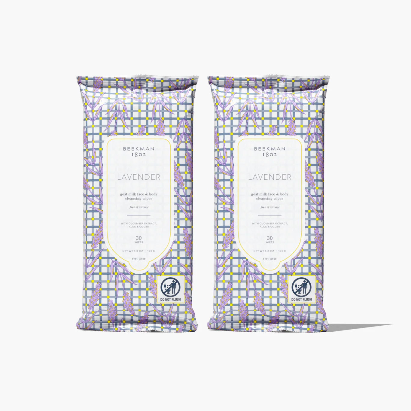 Lavender Face Wipes Set of 2